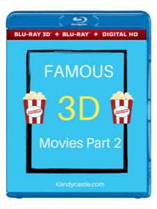 Famous 3D movie collection 2 Region free 1 movie only 6.5$